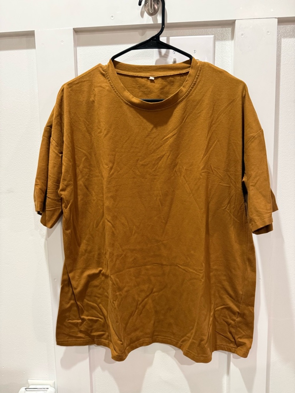 Classic Women's Short Sleeve T-Shirt in Mustard Brown